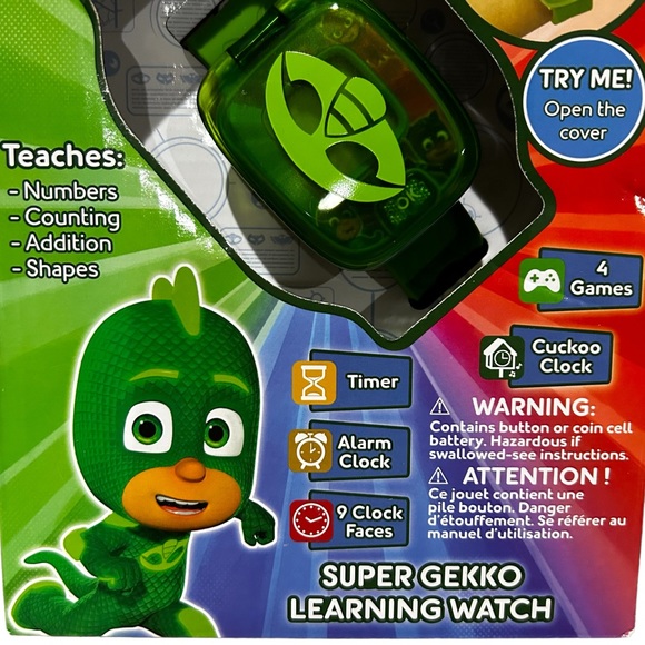 Vtech PJ Masks Super Gekko Learning Watch. - Picture 3 of 7